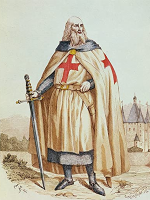 Jacques De Molay Portrait Knights Templar Grand Master 