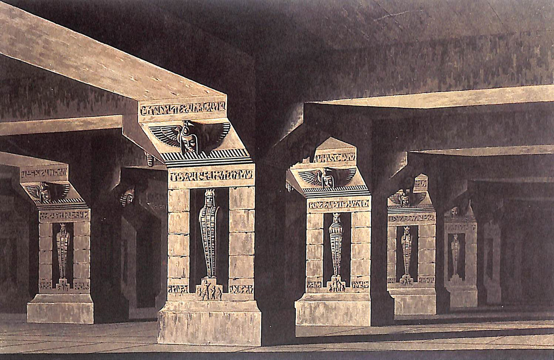 An Interior of The Temple of Isis